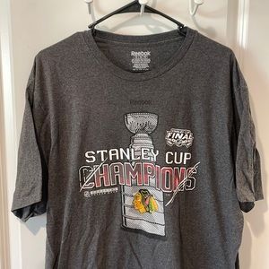 Reebok Chicago Blackhawks 2015 Stanly Cup Champion TShirt